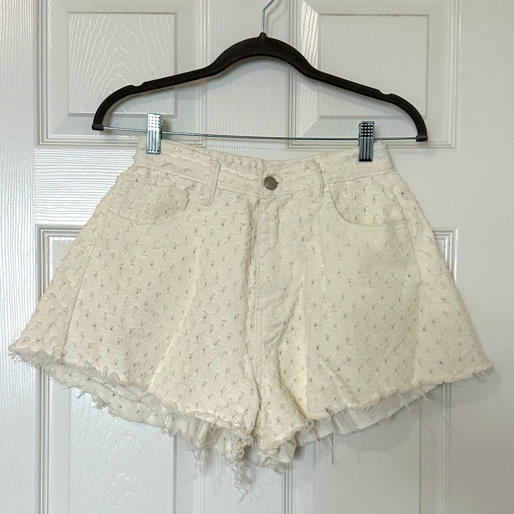 Beige Shorts High Waist